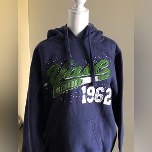 Hoodie Navy Colorado Vail sweatshirt